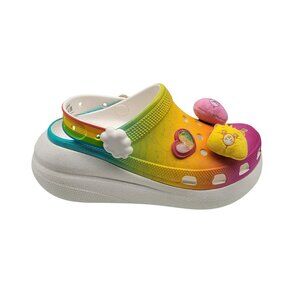 Crocs Care Bears Crush Clog Light-Up Rainbow‎ Womens Shoes Size 7